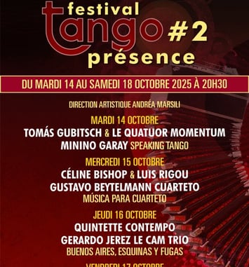 Festival Tango Présence 2025 affiche