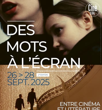 Affiche Des mots à l'écran