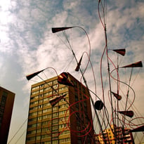 Inauguration de la Place des Beaux-Sons d'Aubervilliers par la Compagnie Décor Sonore