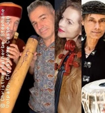 Didier Malherbe & Raphaël Didjaman invitent Laure Volpato & Shyamal Maïtra