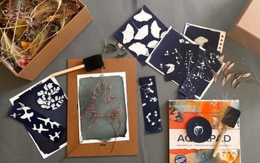 Atelier créatif d'initiation à la cyanotypie