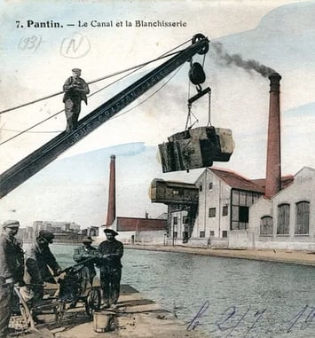 Les vestiges du patrimoine industriel le long du canal de l'Ourcq