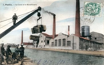 Les vestiges du patrimoine industriel le long du canal de l'Ourcq