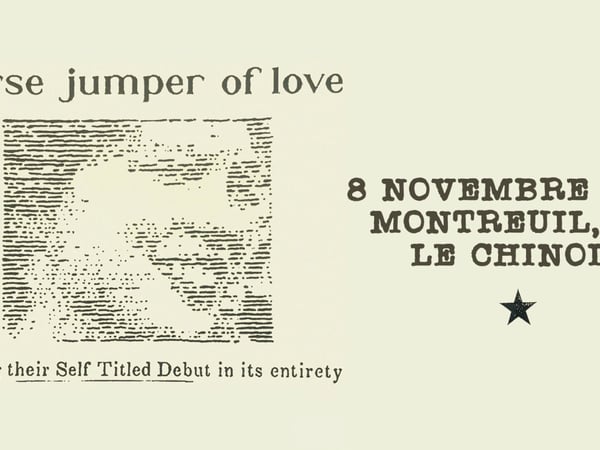 Take Me Out : Horse Jumper of Love en concert !