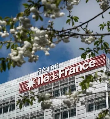 Visite de l'hémicycle de la Région Île-de-France
