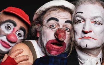 3Clowns de et avec Laurent Barboux, Lionel Becimol et Alexandre Demay (Cie Les Bleus de travail)