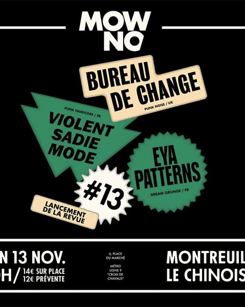 Bureau de Change (UK) + Violent Sadie Mode + Eya Patterns