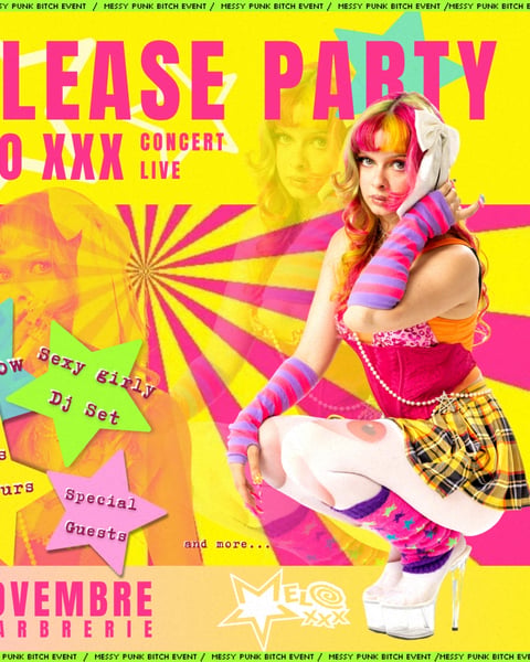 Melo xxx, release party girly punk event