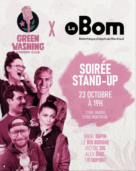 Stand up engagé à la bibliothèque d'objet de Montreuil