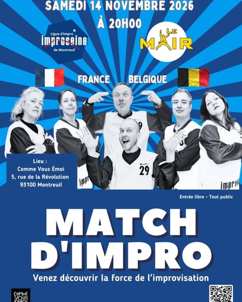 Match d'Improvisation Improseine x Belgique